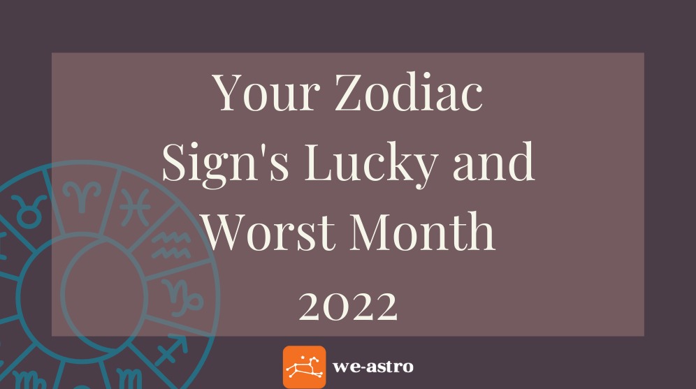 Best and the worst month for each zodiac in 2022